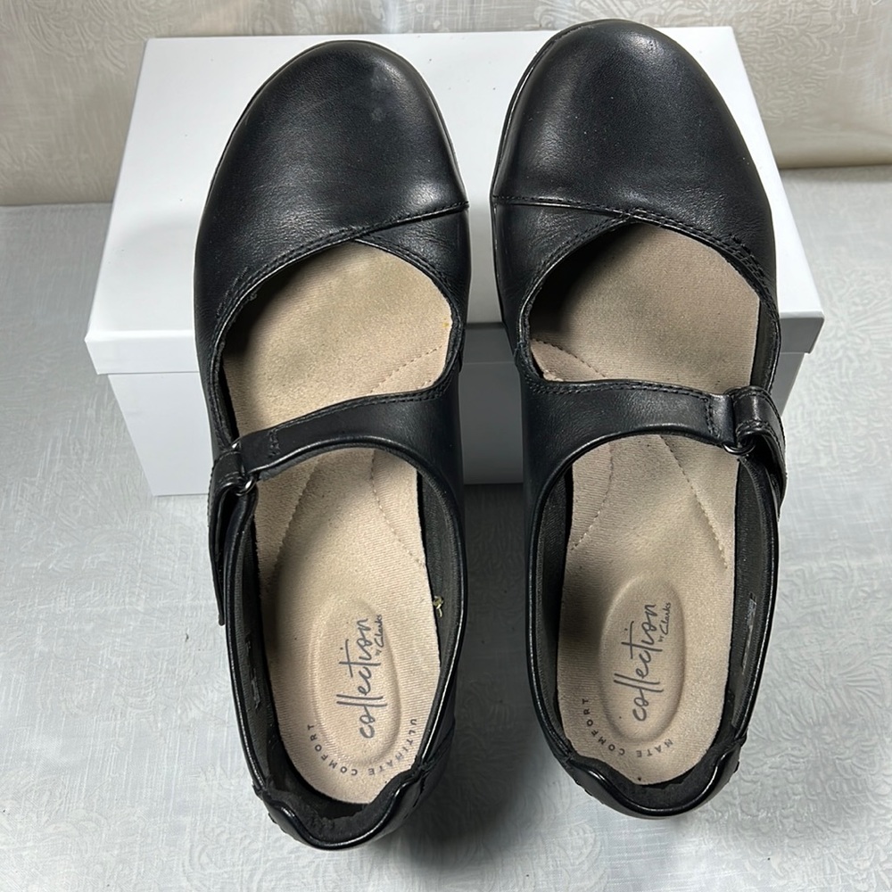 Clarks Black Mary Janes